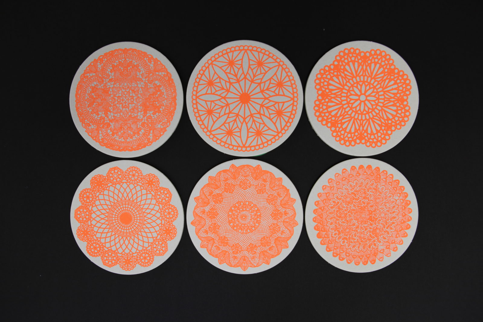 Ornamentrund neonorange alle