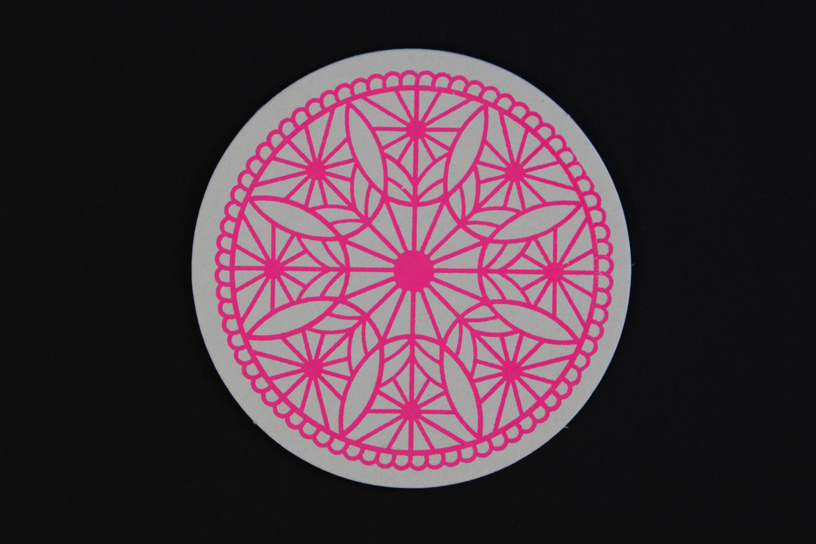 Ornamentrund neonpink6