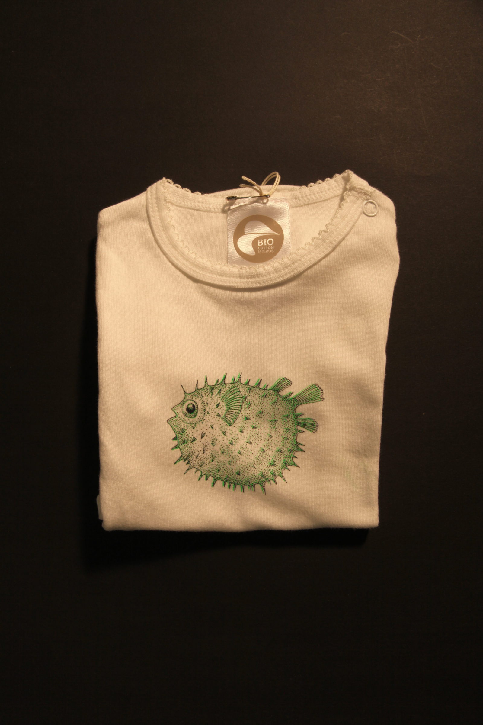 Kinderbody langarm kugelfisch gruen